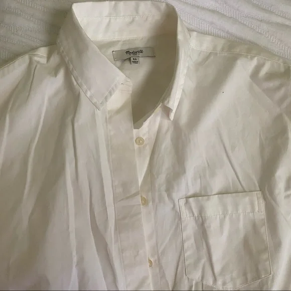 Madewell Classic White Shirt Dress - Picture 6 of 8